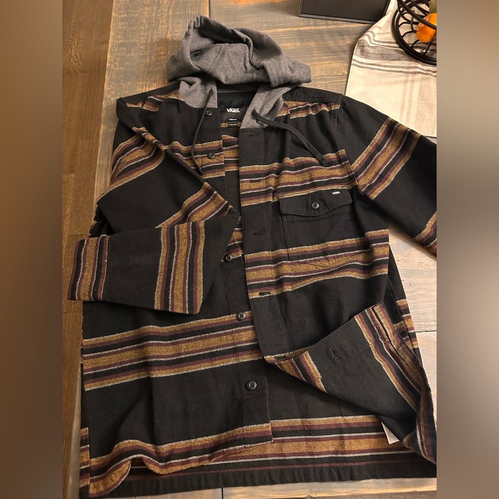 Vans Men's Multicolor Striped Shirt Jacket